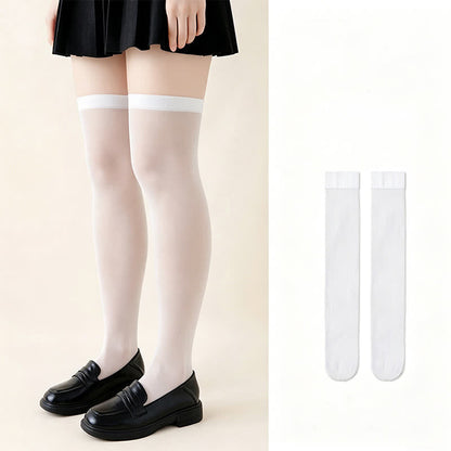 Sheer Pantyhose(8 Pairs) - White - EU35-40(US2-7) - image 0