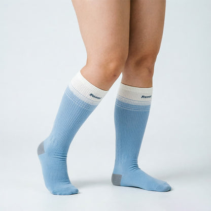 Colorblock Stripe Compression Socks(2 Pairs) - image 4