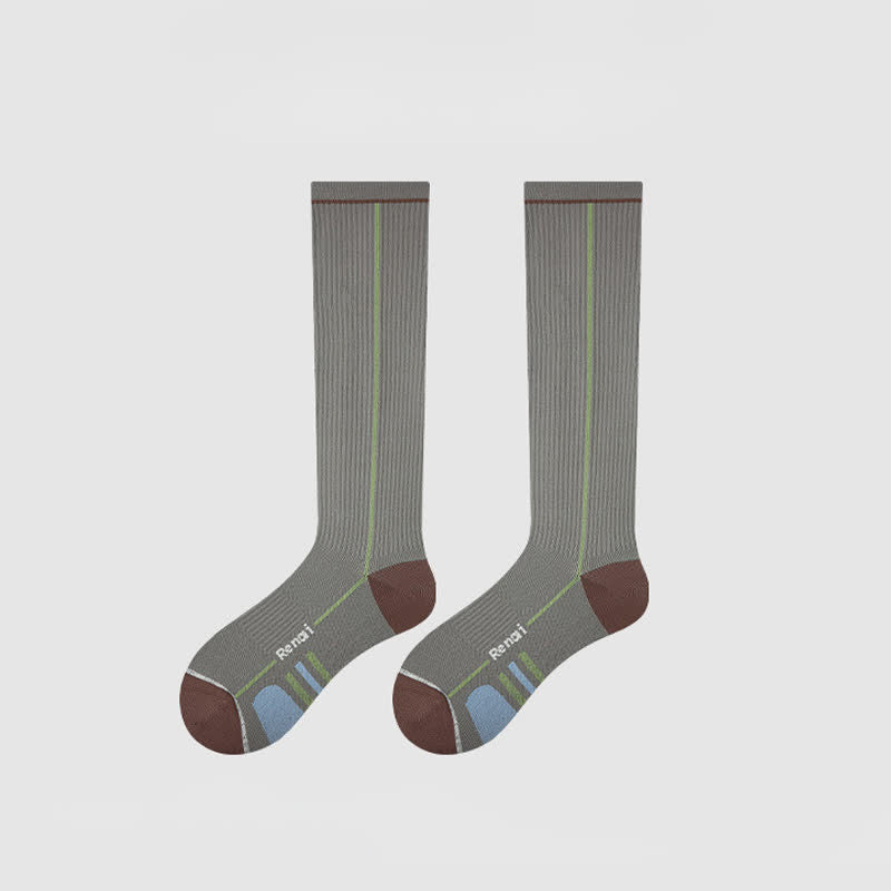 Burgundy Ribbed Compression Socks(2 Pairs) - image 7