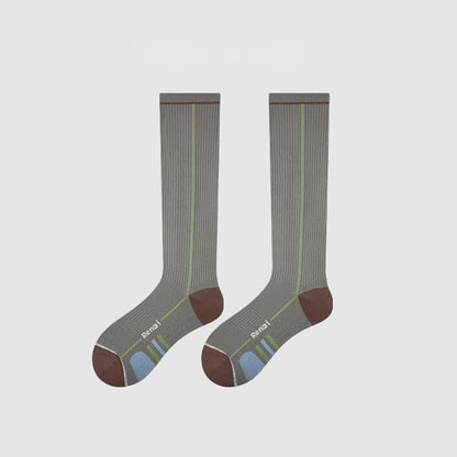 Burgundy Ribbed Compression Socks(2 Pairs) - image 7