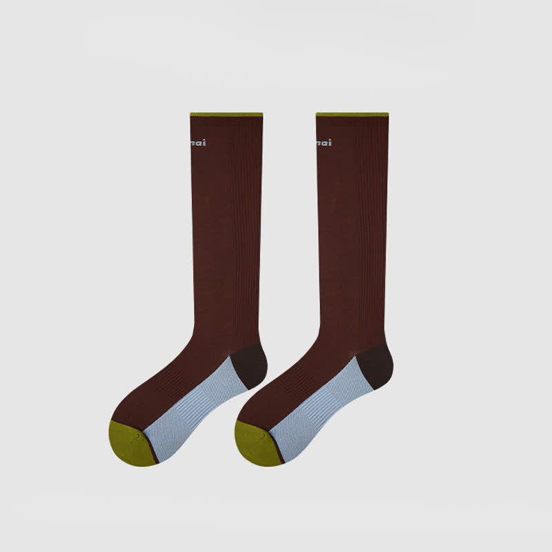 Burgundy Ribbed Compression Socks(2 Pairs) - image 6