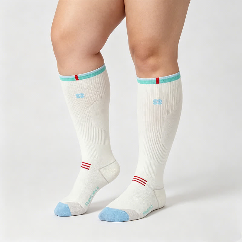 Varsity Stripe Compression Socks(2 Pairs) - image 1