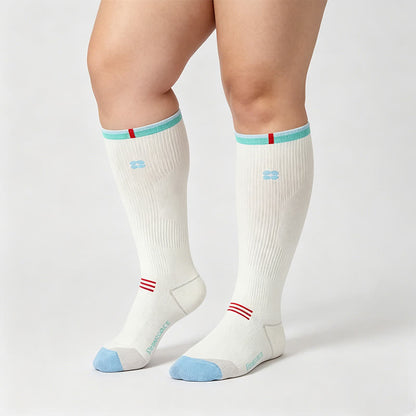 Varsity Stripe Compression Socks(2 Pairs) - image 1