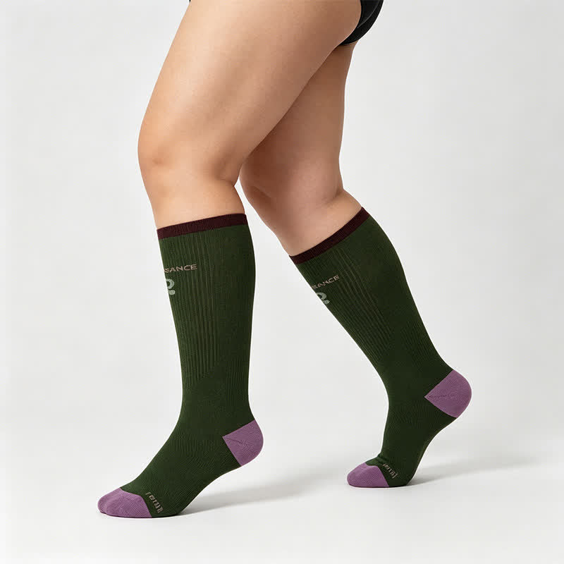 Varsity Stripe Compression Socks(2 Pairs) - image 5