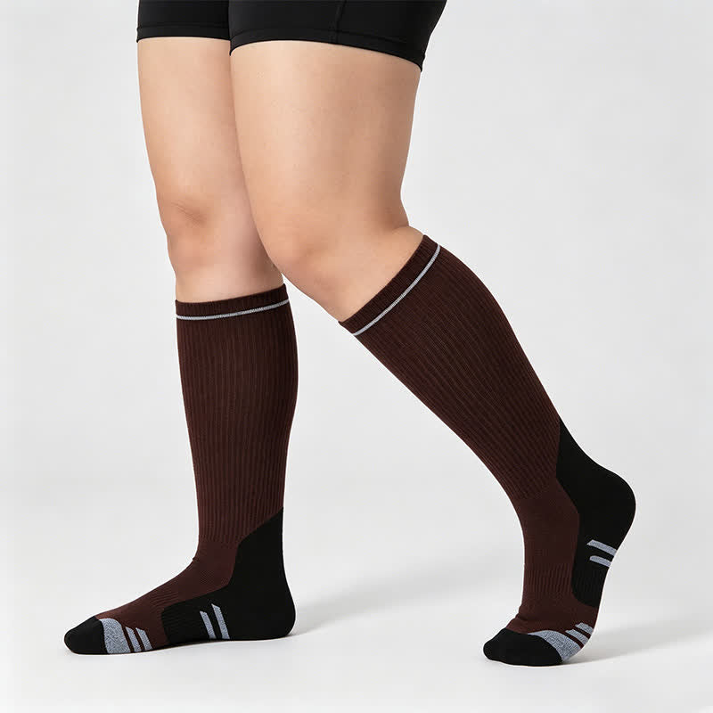 Varsity Stripe Compression Socks(2 Pairs) - image 3