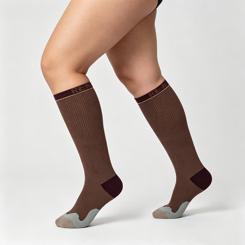 Varsity Stripe Compression Socks(2 Pairs) - image 2