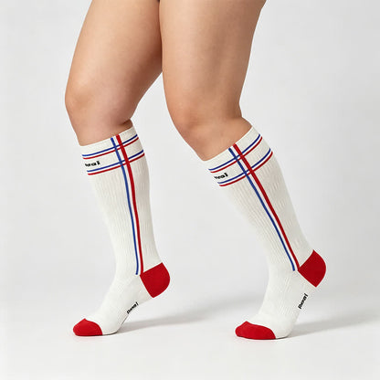 Varsity Stripe Compression Socks(2 Pairs) - image 0