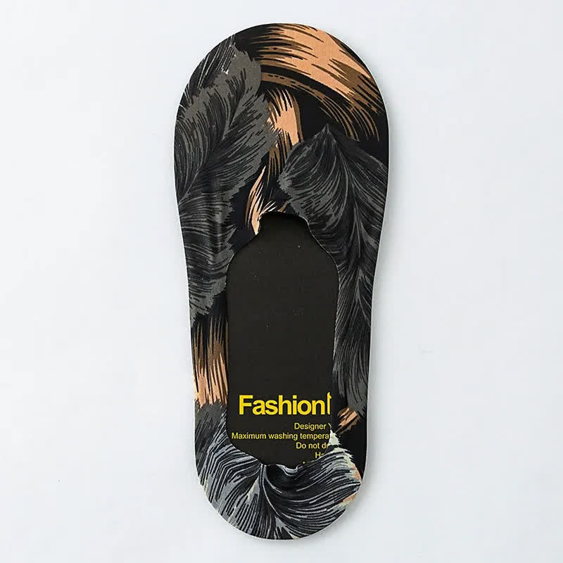 Playful Cartoon Animal Print No Show Socks(7 Pairs) - A - EU39-44(US6-10) - image 5