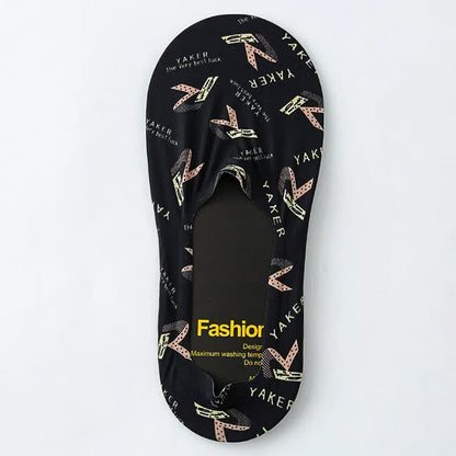 Playful Cartoon Animal Print No Show Socks(7 Pairs) - I - EU39-44(US6-10) - image 10