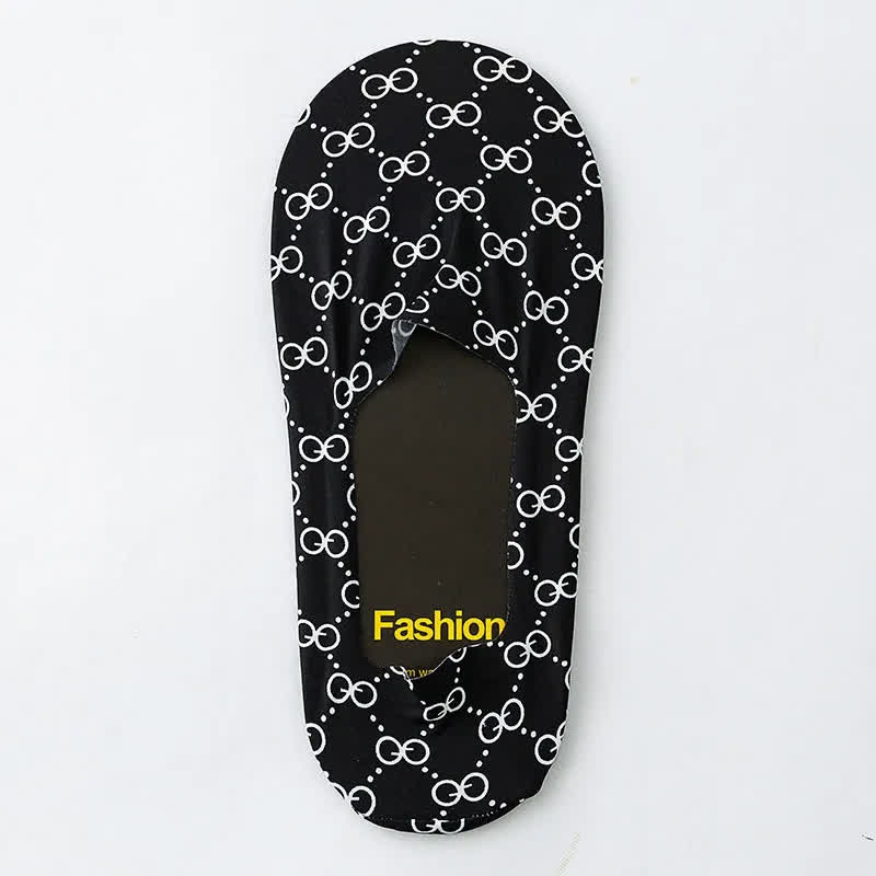 Playful Cartoon Animal Print No Show Socks(7 Pairs) - H - EU39-44(US6-10) - image 14