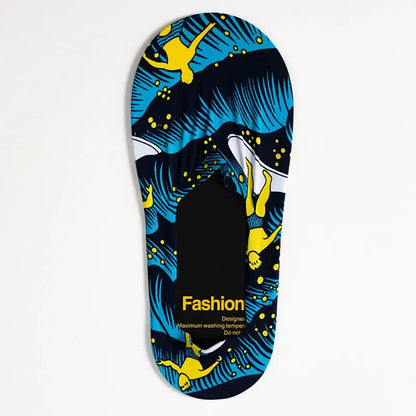 Playful Cartoon Animal Print No Show Socks(7 Pairs) - M - EU39-44(US6-10) - image 13