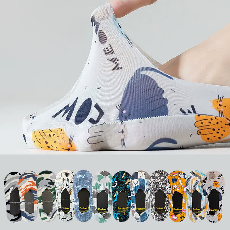 Graffiti No Show Socks(7 Pairs) - image 0