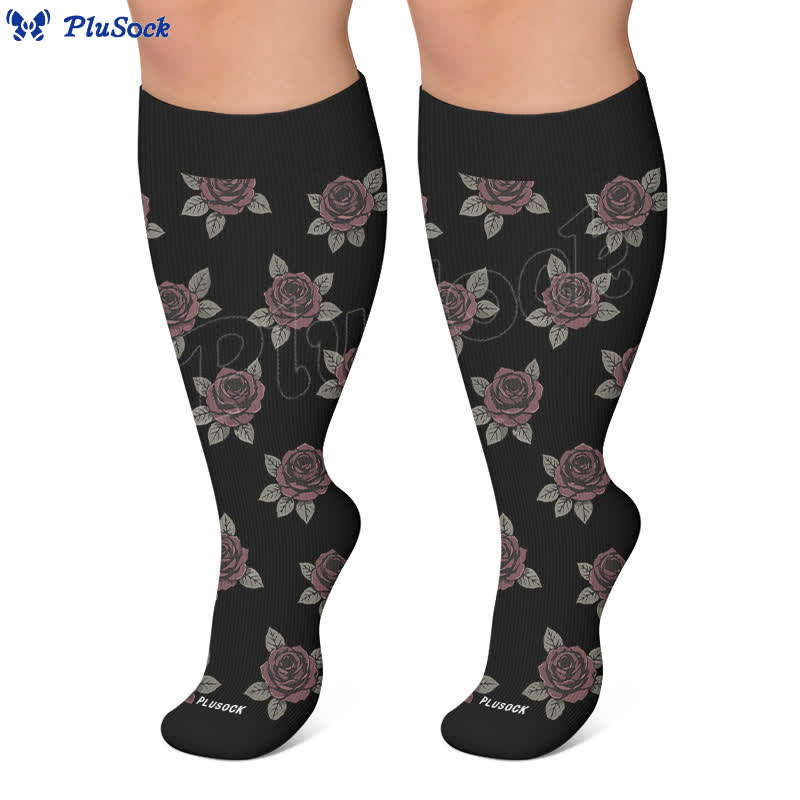Plus Size Celestial Knit Compression Socks - image 6