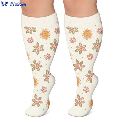 Plus Size Celestial Knit Compression Socks - image 5