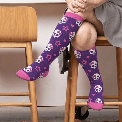 Plus Size Punk Skull Compression Socks - image 2