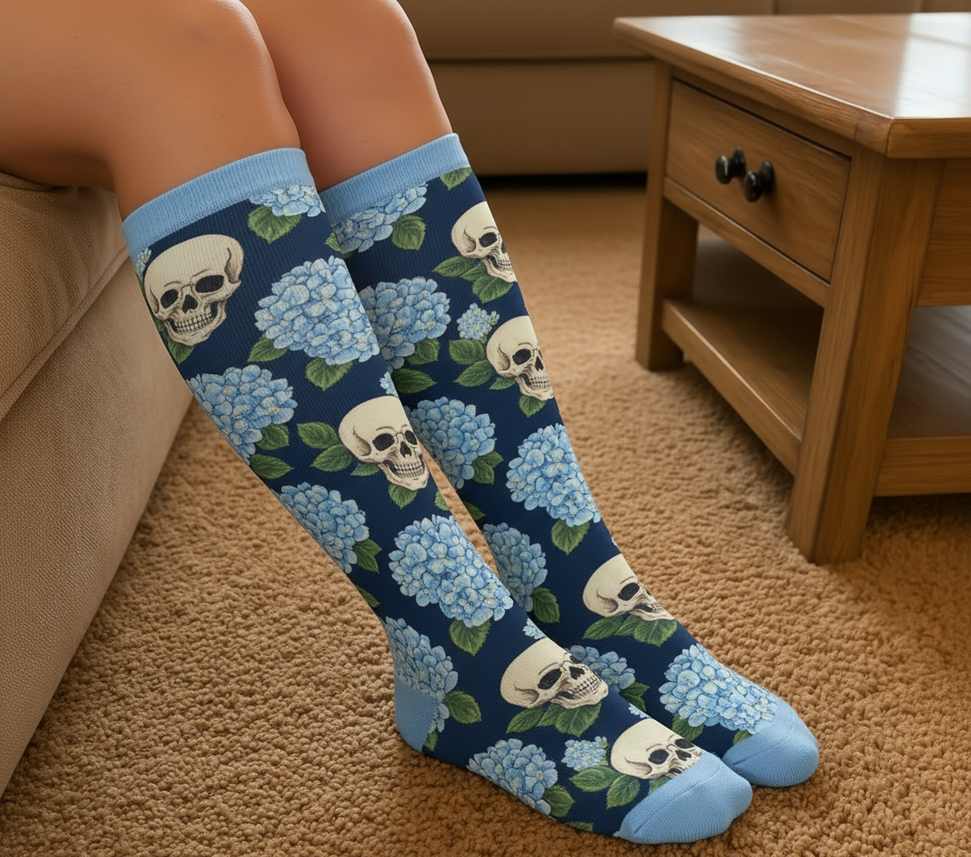 Plus Size Skull Series Compression Socks - image 2