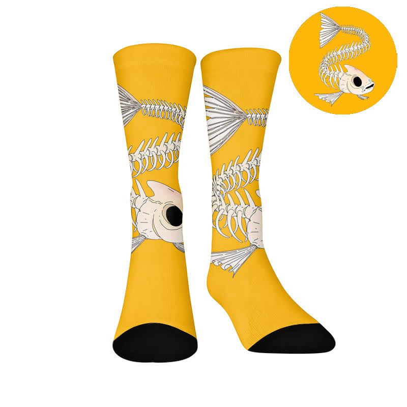 Animal Poses Socks - Yellow(1 Pair) - EU37-44(US4-10) - image 8