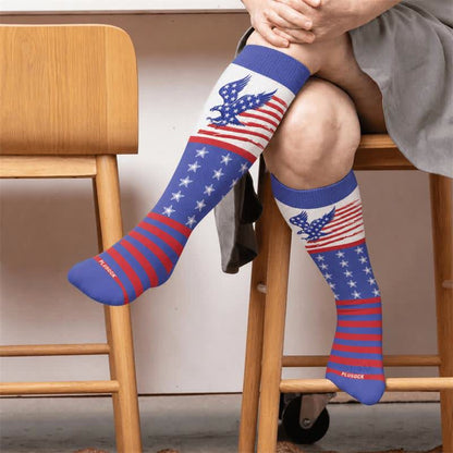 Plus Size Patriotic Dog Compression Socks - image 2