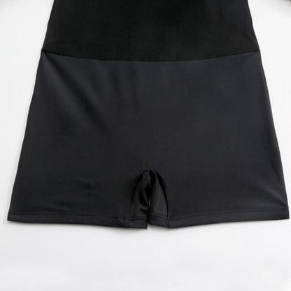 Black Cross Back A Line Swimwear - image 8