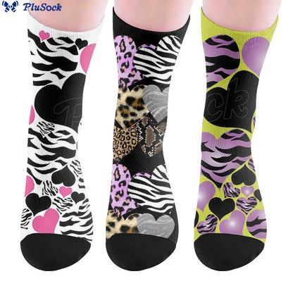 Sexy Heart Leopard Socks - image 0