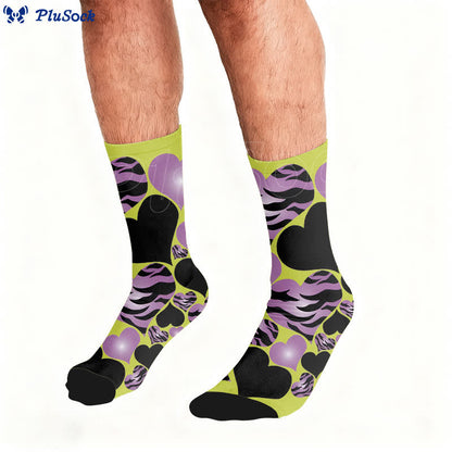 Sexy Heart Leopard Socks - image 3