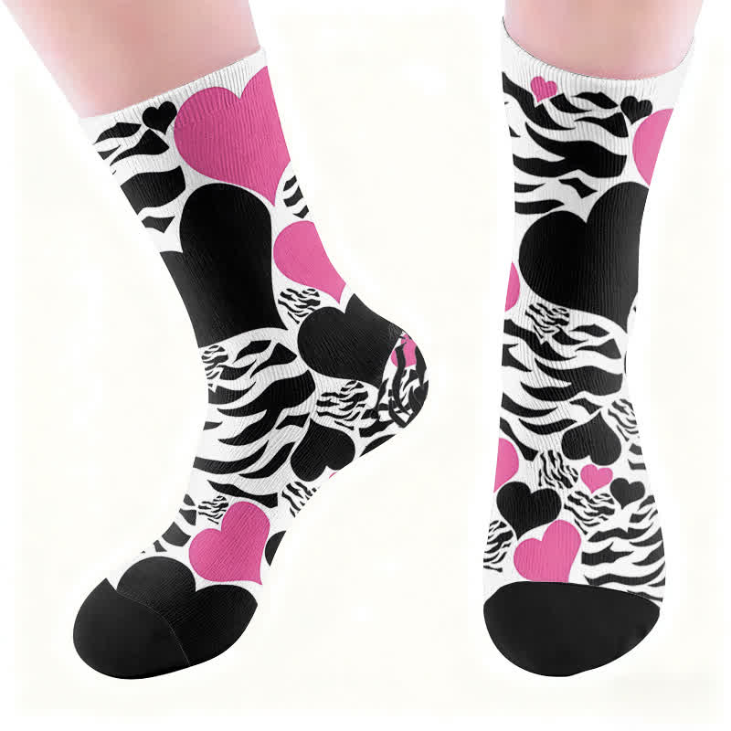 Sexy Heart Leopard Socks - image 4
