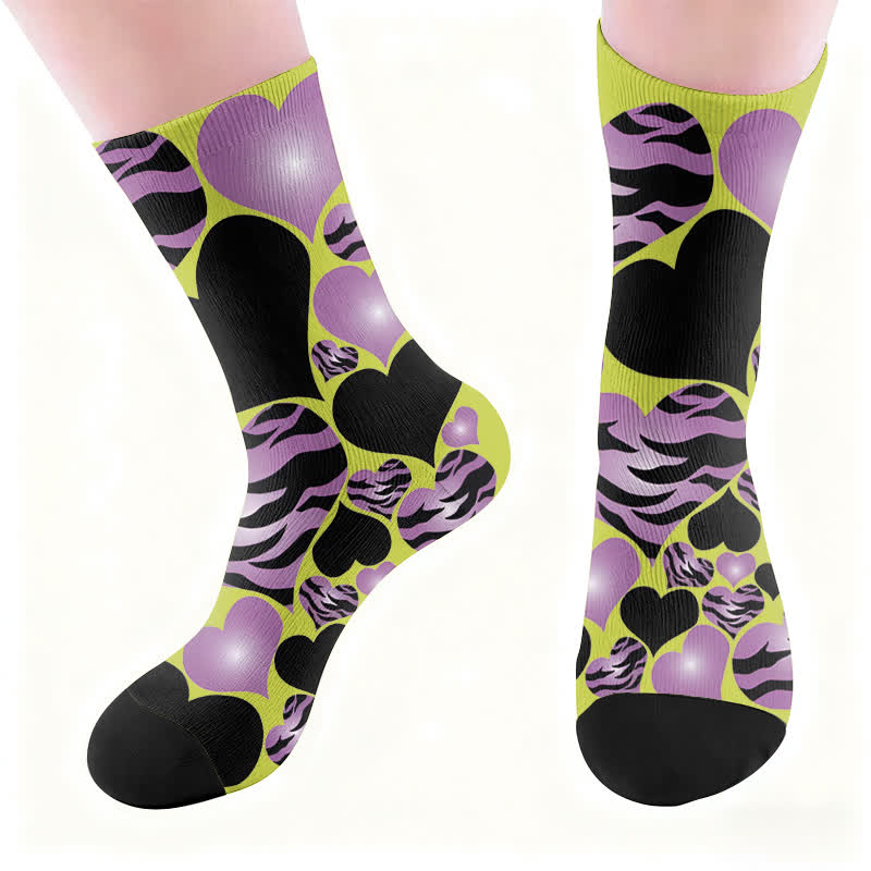 Sexy Heart Leopard Socks - image 6