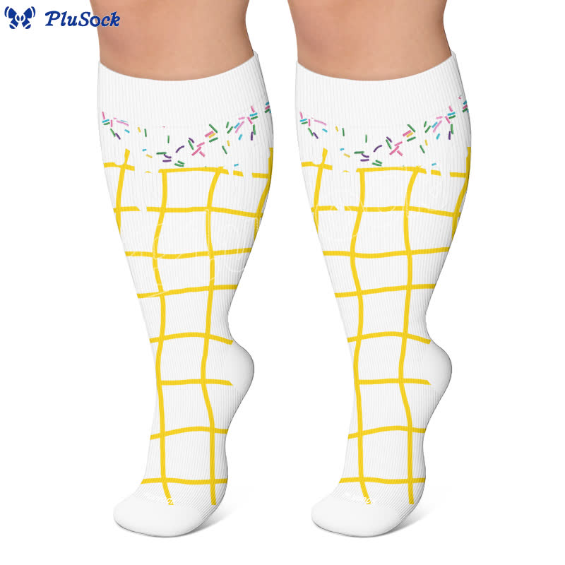 Plus Size Delicious Ice Cream Compression Socks - image 6