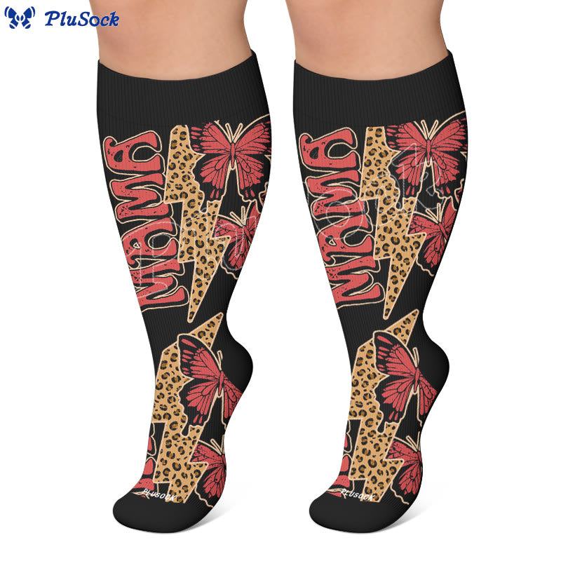 Plus Size Creative Butterfly Compression Socks - image 6
