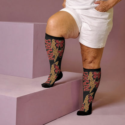 Plus Size Creative Butterfly Compression Socks - image 2
