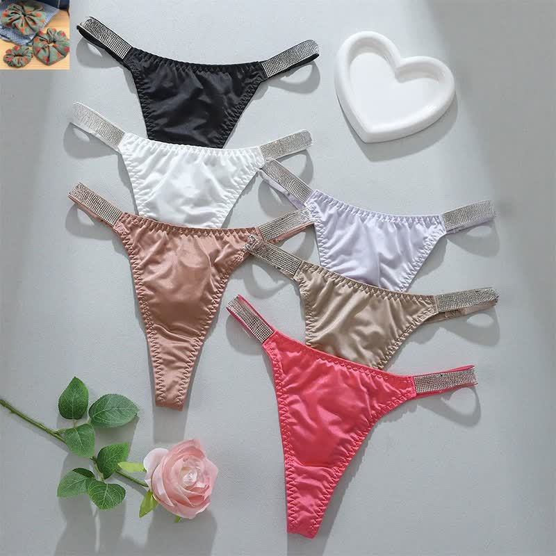 Soft Stretch Low Rise Thong Panties(3 Packs) - image 6