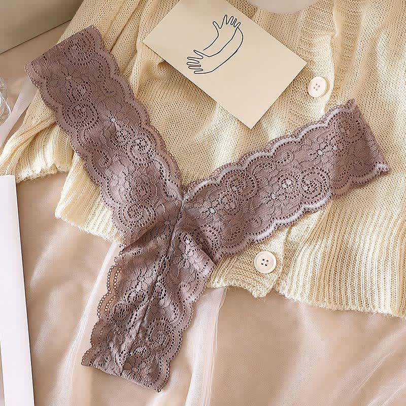 Romantic Floral Lace Thong Panties(3 Packs) - image 9