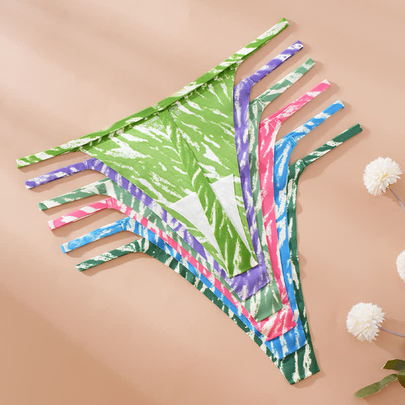 Wild Stripe Thong Panties(3 Packs) - image 7