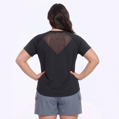 Plus Size Mesh Back Active Top - image 1