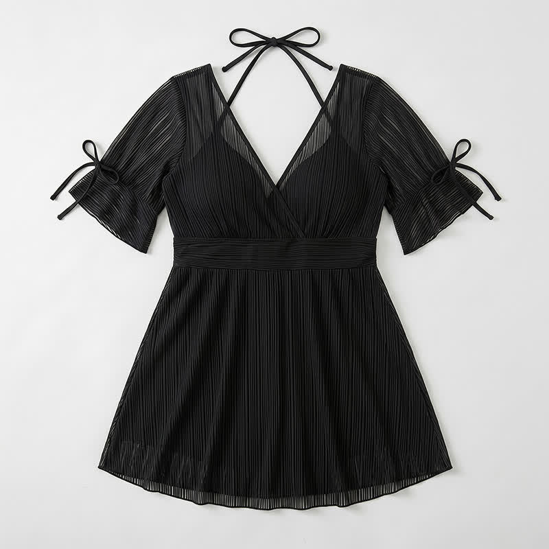 Black Sheer Wrap Swimwear - image 4