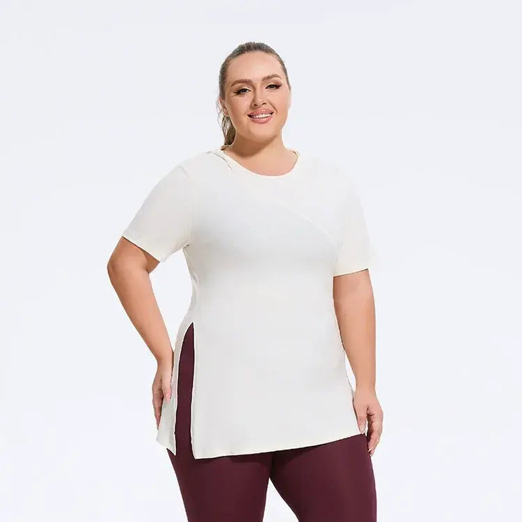 Plus Size Side-Slit Everyday Top - image 0