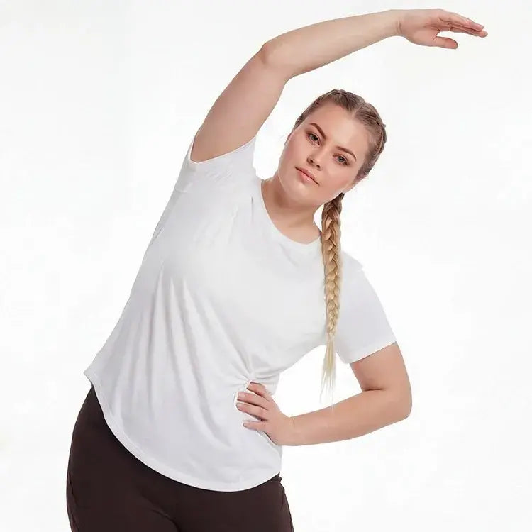 Plus Size Ruched Side Tee - image 3
