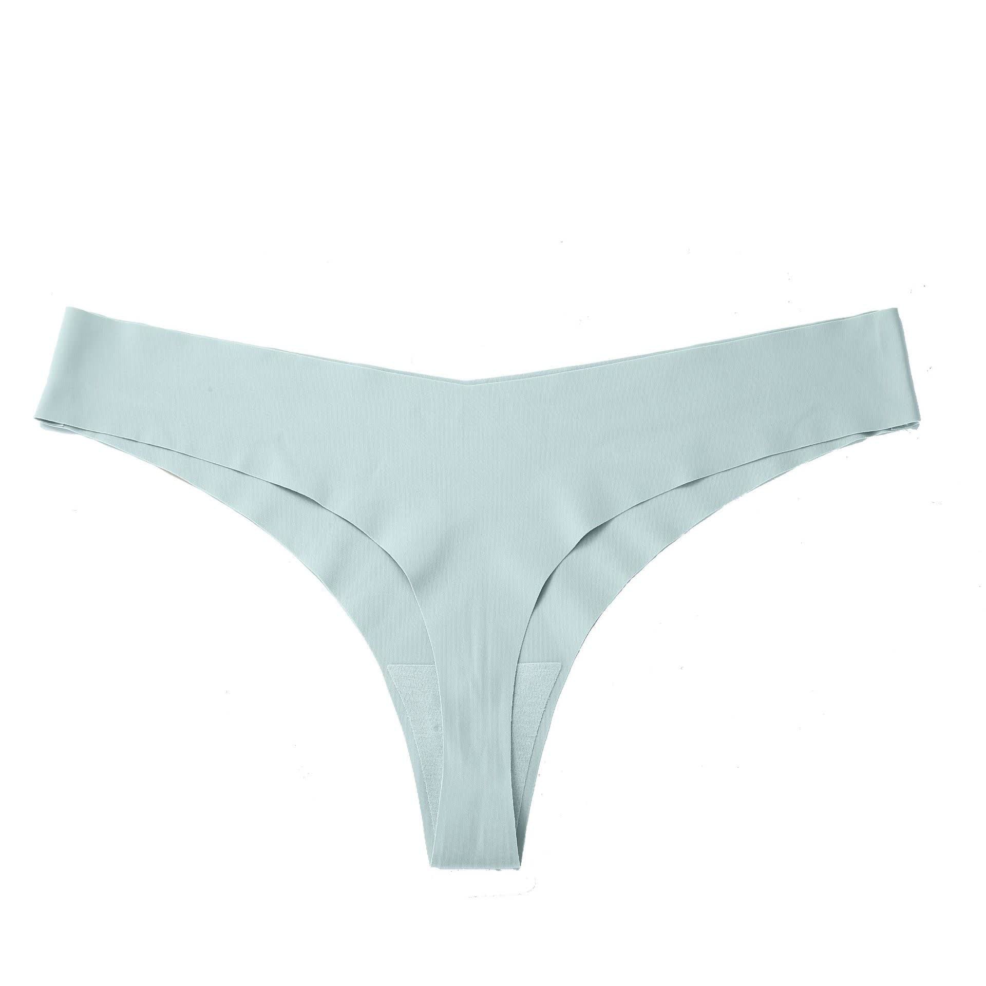 Smooth Low Rise Seamless Panties(3 Packs) - Light Blue - XXL - image 18