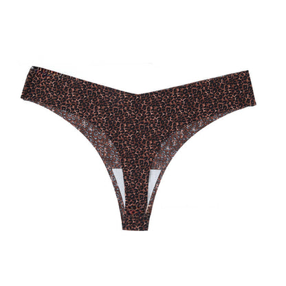 Wild Zebra V Cut Panties(4 Packs) - Brown - XL - image 6