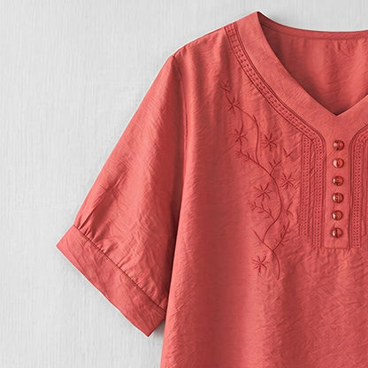 Plus Size Embroidered Relaxed Blouse - image 21