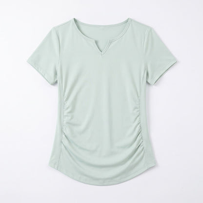 Plus Size Ruched V Neck Sports Shirt - image 13