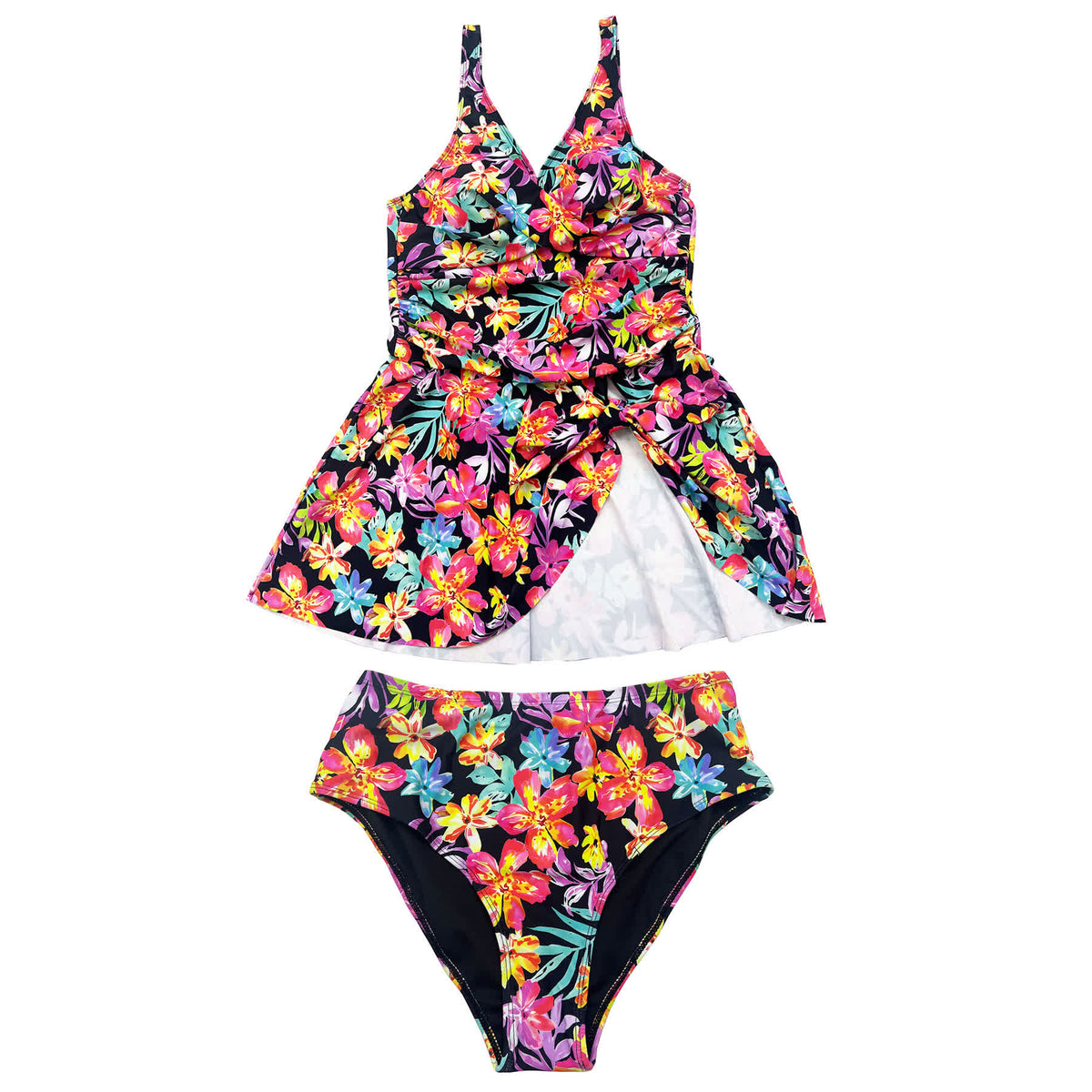 Floral Two-Piece Swim Dress Set - image 6