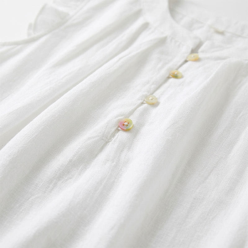 Plus Size Ruffle Trim Sleeveless Blouse - image 9