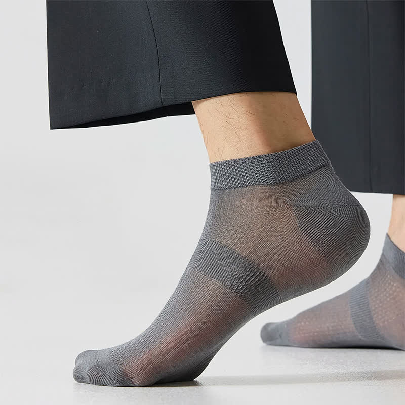 Air Mesh Sheer Ankle Socks(3 Pairs) - image 1