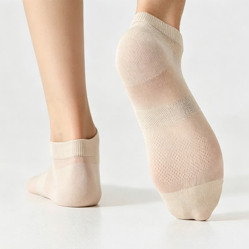 Air Mesh Sheer Ankle Socks(3 Pairs) - image 5