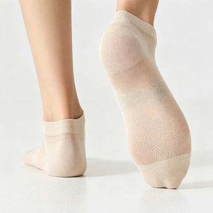 Air Mesh Sheer Ankle Socks(3 Pairs) - image 5