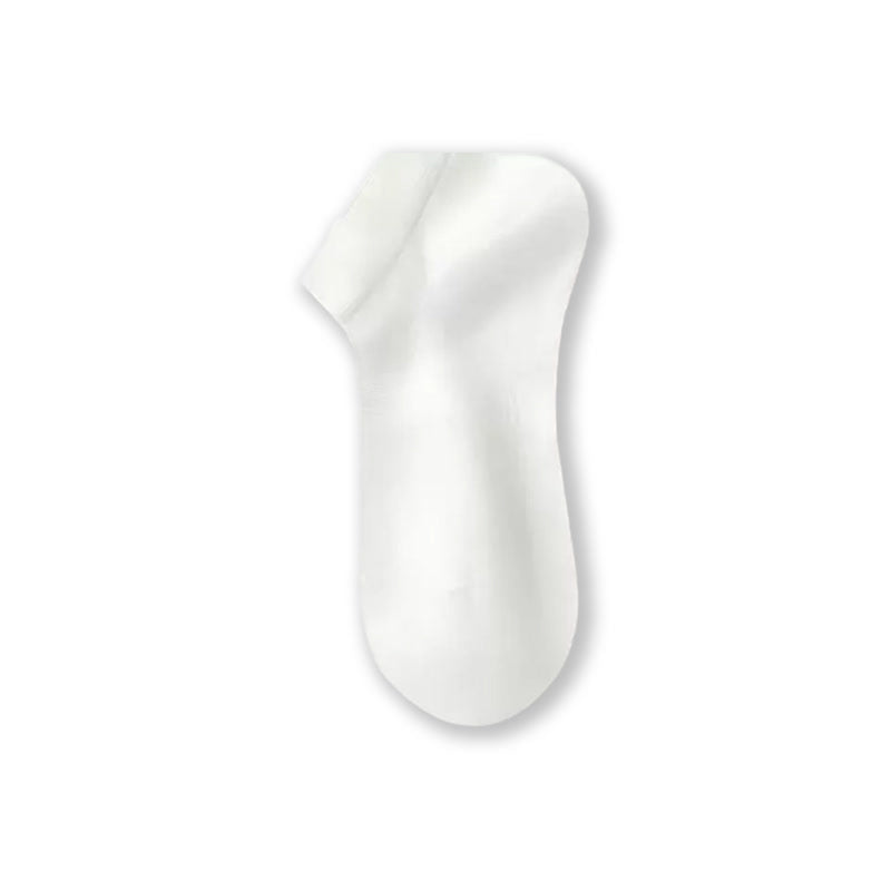 Air Mesh Sheer Ankle Socks(3 Pairs) - Milk White - image 6
