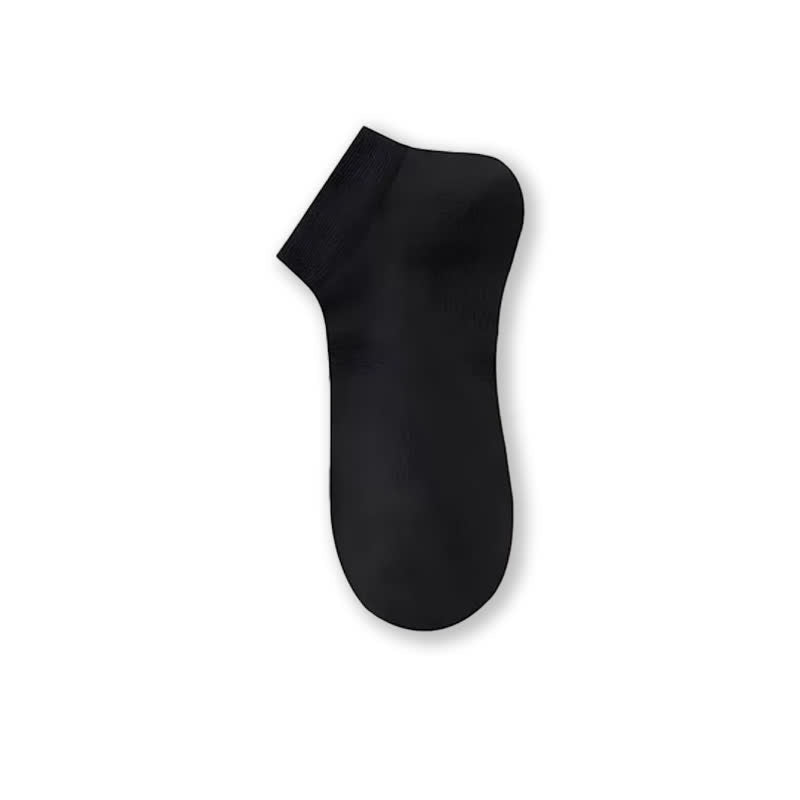 Air Mesh Sheer Ankle Socks(3 Pairs) - Black - image 7