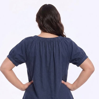 Vintage Tie Neck Button Front Blouse - image 2