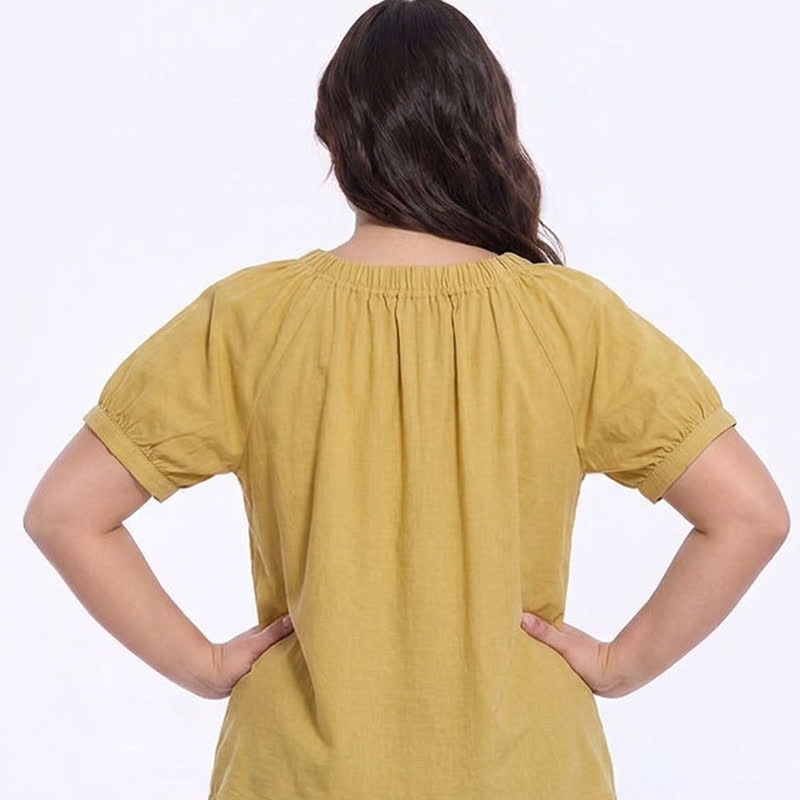 Vintage Tie Neck Button Front Blouse - image 8